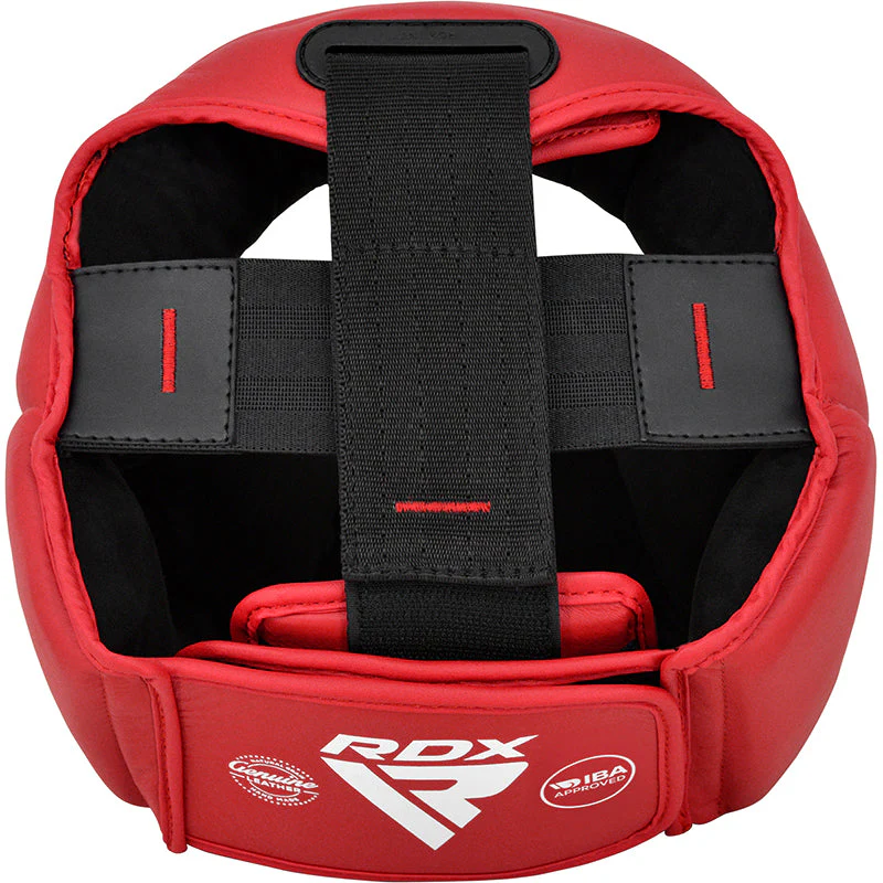 RDX Protector de cabeza de cuero IBA Approved rojo - Image 3