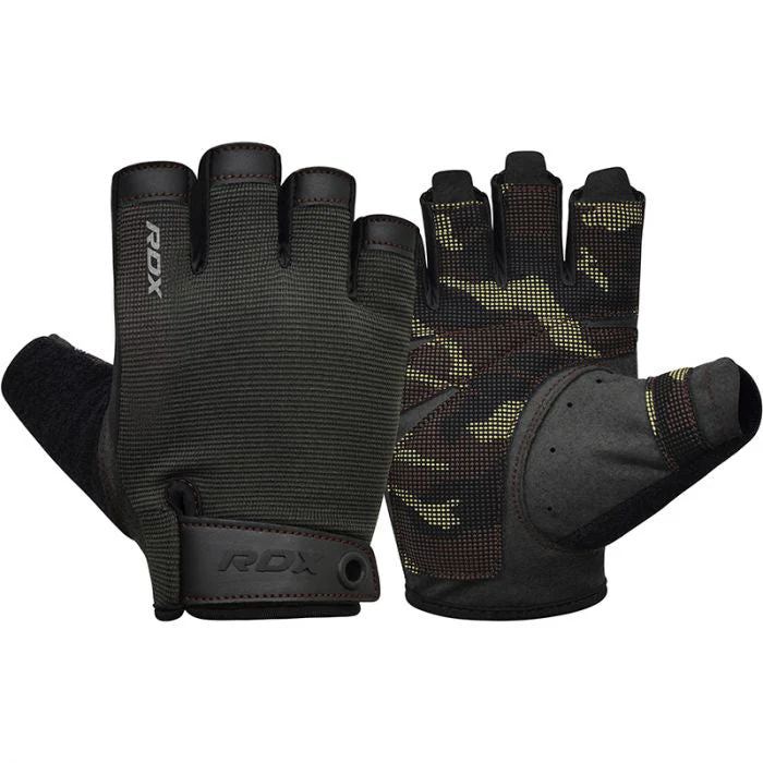RDX T2 GUANTES DE GIMNASIO DE MEDIO DEDO PARA HALTEROFILIA - Image 18