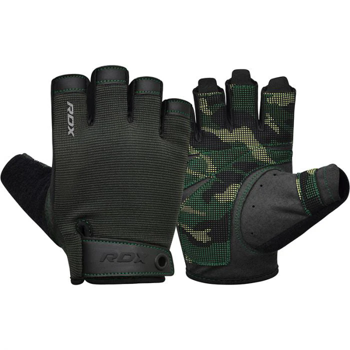 RDX T2 GUANTES DE GIMNASIO DE MEDIO DEDO PARA HALTEROFILIA - Image 21