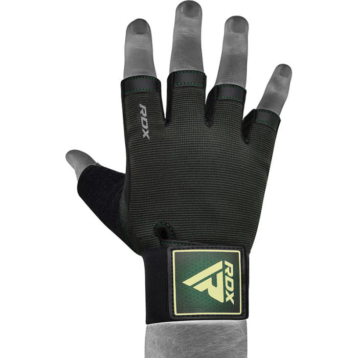 RDX T2 GUANTES DE GIMNASIO DE MEDIO DEDO PARA HALTEROFILIA - Image 4