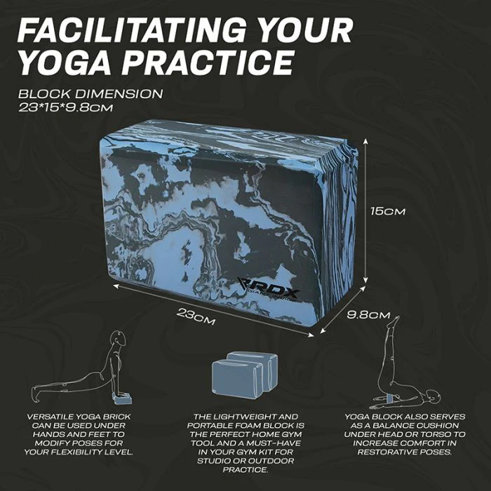 RDX UB Bloque de yoga Brick de espuma EVA antideslizante  - Image 6
