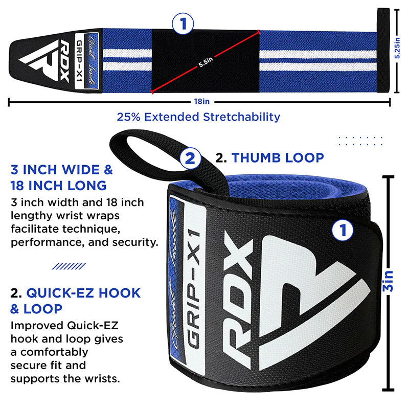 RDX W4 MuÃ±equeras para levantamiento de pesas 18 pulgada - Image 10