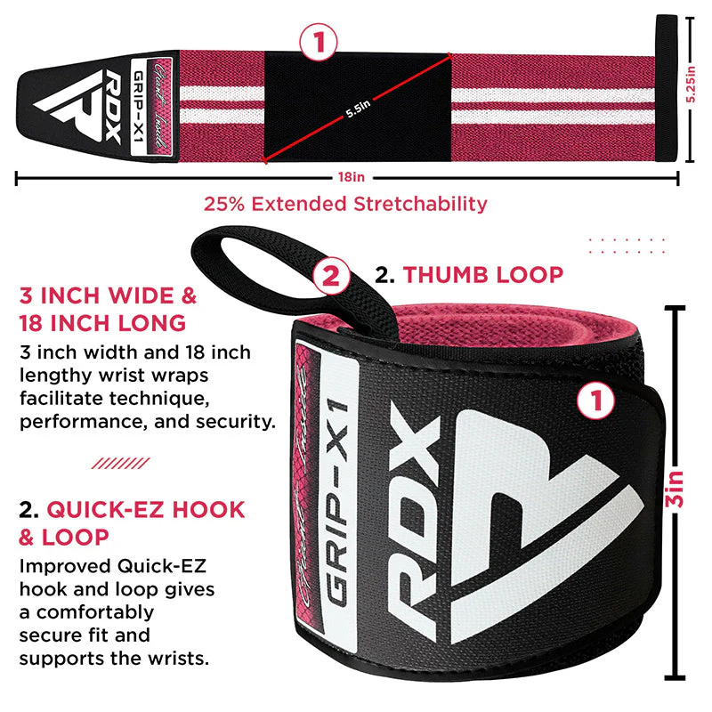 RDX W4 MuÃ±equeras para levantamiento de pesas 18 pulgada - Image 18